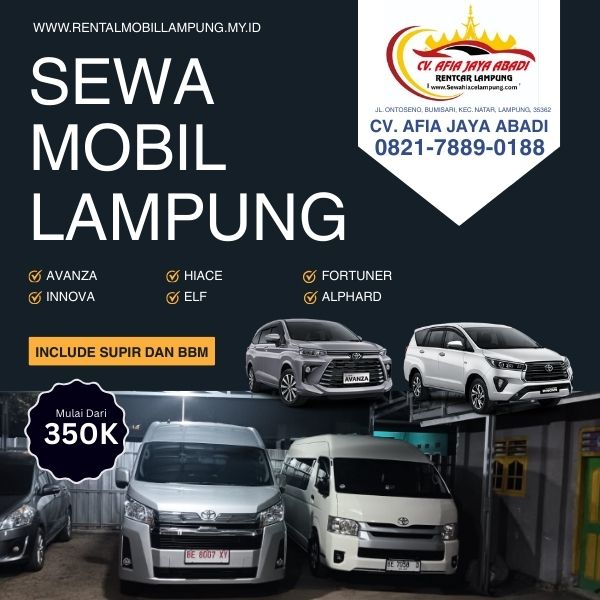 Rental Mobil Lampung 24 Jam Siap Melayani Kebutuhan Darurat Anda