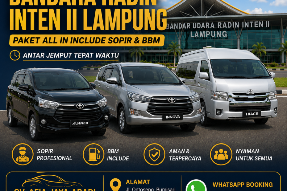 Rental Mobil Bandara Radin Inten II Lampung