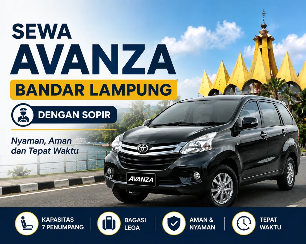 Sewa Mobil Avanza Bandar Lampung dengan sopir profesional